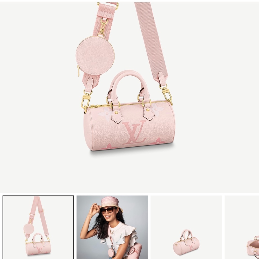 Louis Vuitton Papillon BB Monogram Empreinte Leather in Pastel Light Pink - Picture 12 of 15
